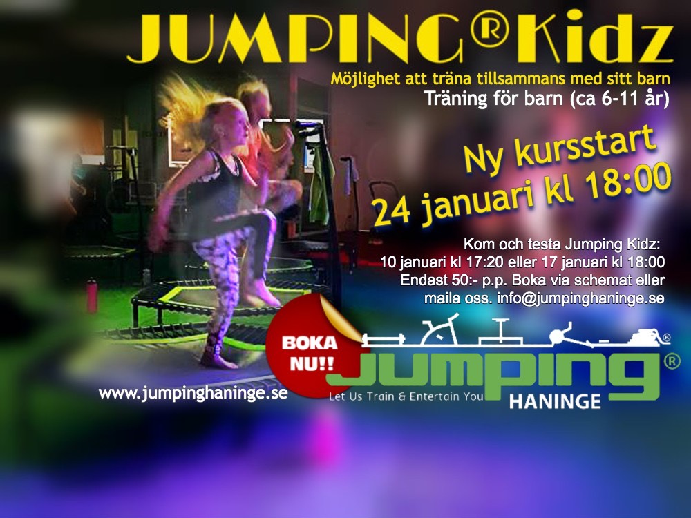 Jumping Kidz Kursstart 24:1 Prova på 10 + 17 jan 2023